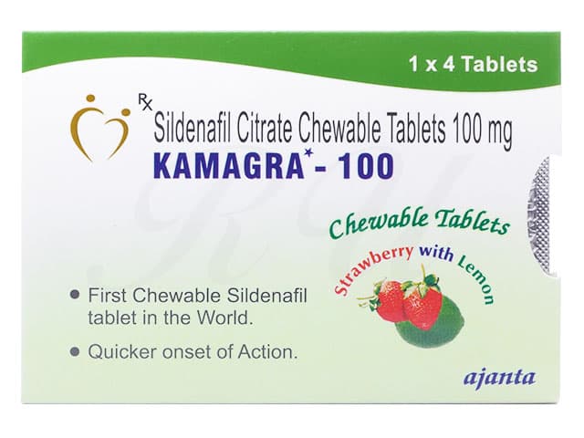 カマグラPOLO(KamagraPolo)100mg[ストロベリー] 【1箱4錠】