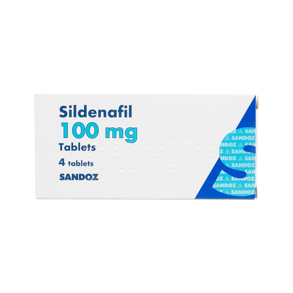 [バイアグラジェネリック]シルデナフィル100mg 【1箱4錠】