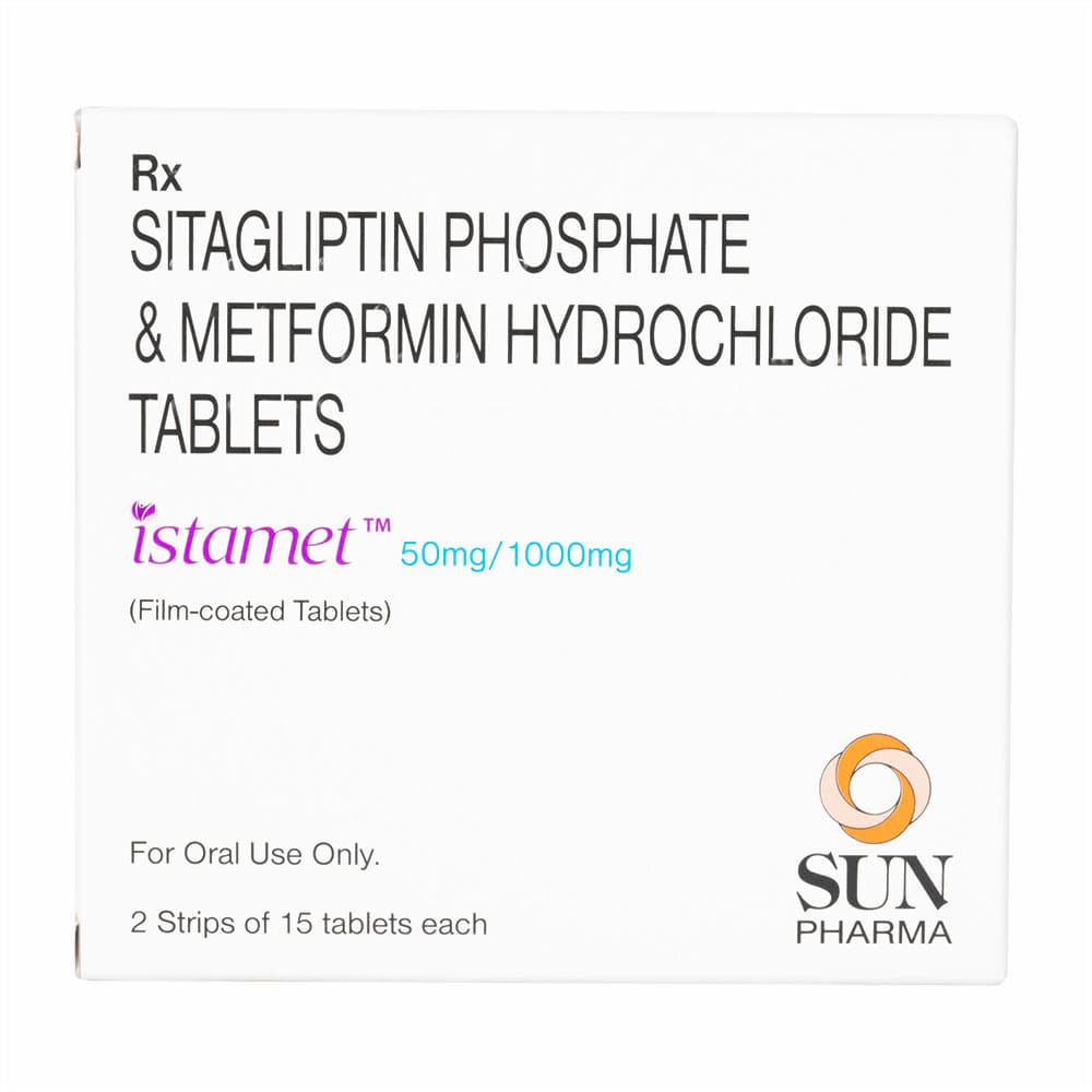 [ジャヌメットジェネリック]イスタメット50mg/1000mg 【1箱30錠】