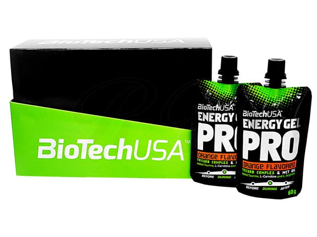 エナジージェルプロ・オレンジ味(EnergyGelProOrange)[BioTechUSA社製] 【1箱12本】