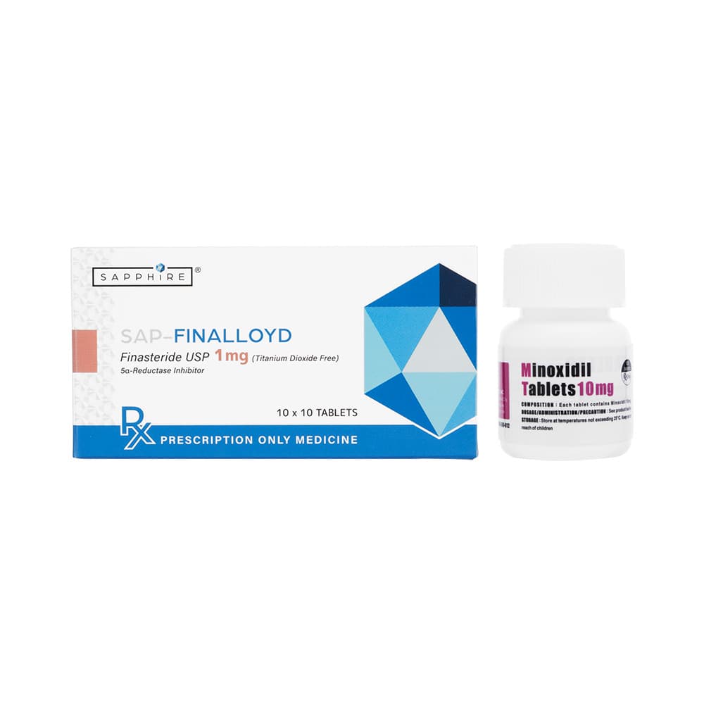 フィナロイド100錠＋ミノキシジルタブレット10mg100錠