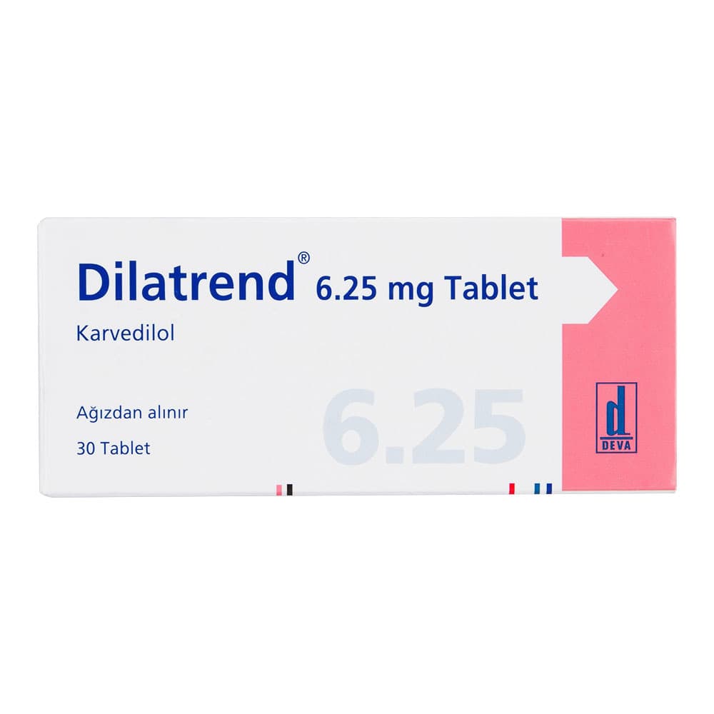 [アーチストジェネリック]ディラトレンド6.25mg 【1箱30錠】