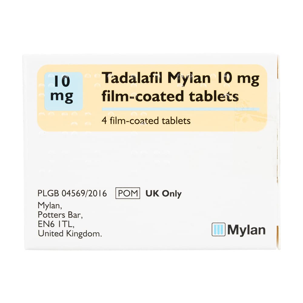 [シアリスジェネリック]タダラフィル10mg 【1箱4錠】