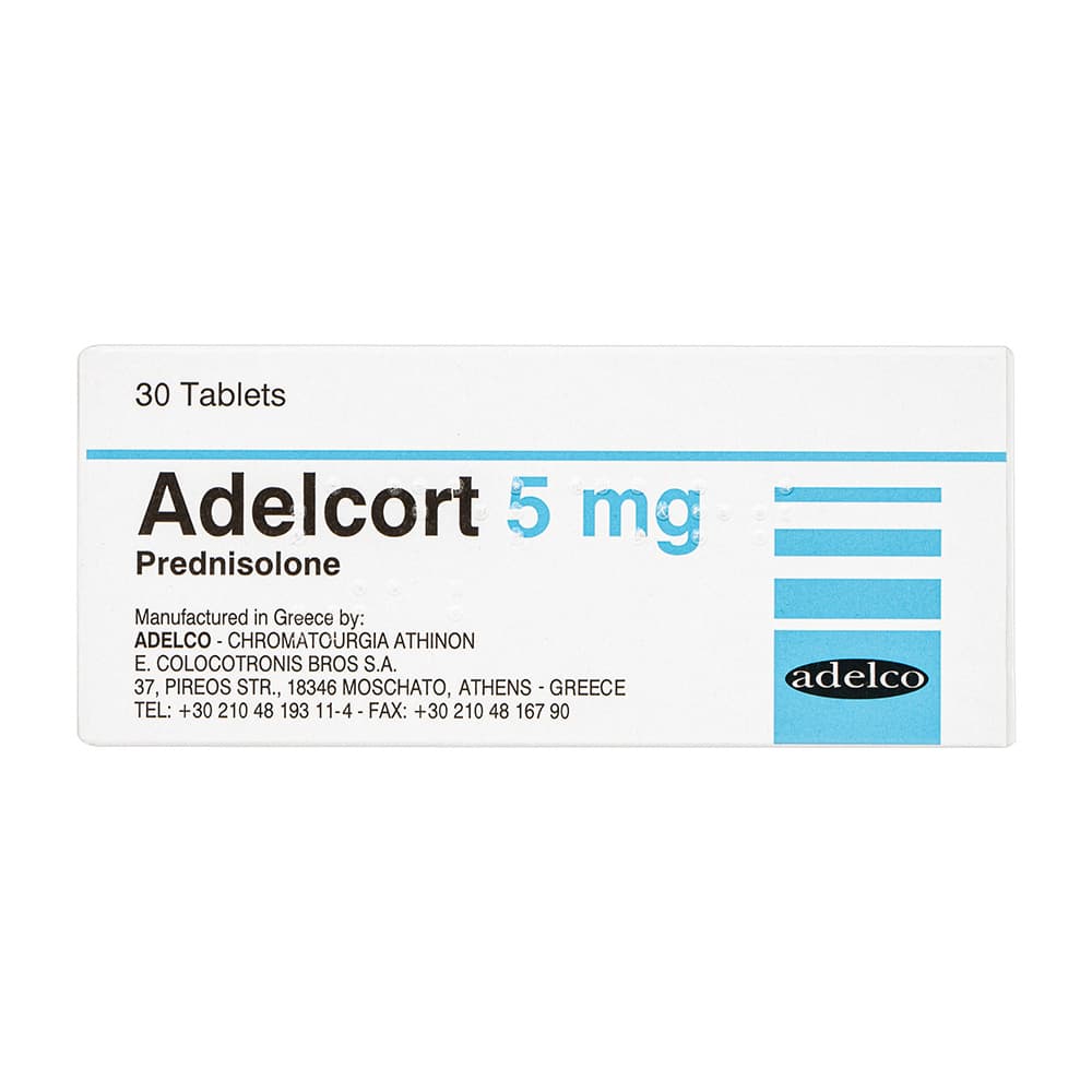 [プレドニン同成分]アデルコート5mg 【1箱30錠】