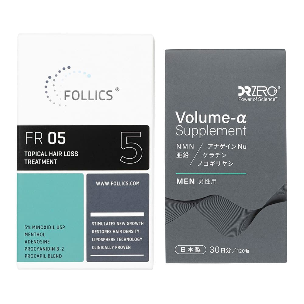 フォリックス FR05 ローション60mL 1本＋ドクターゼロ ボリュームαサプリメント120錠 1箱(男性用) 【1セット】