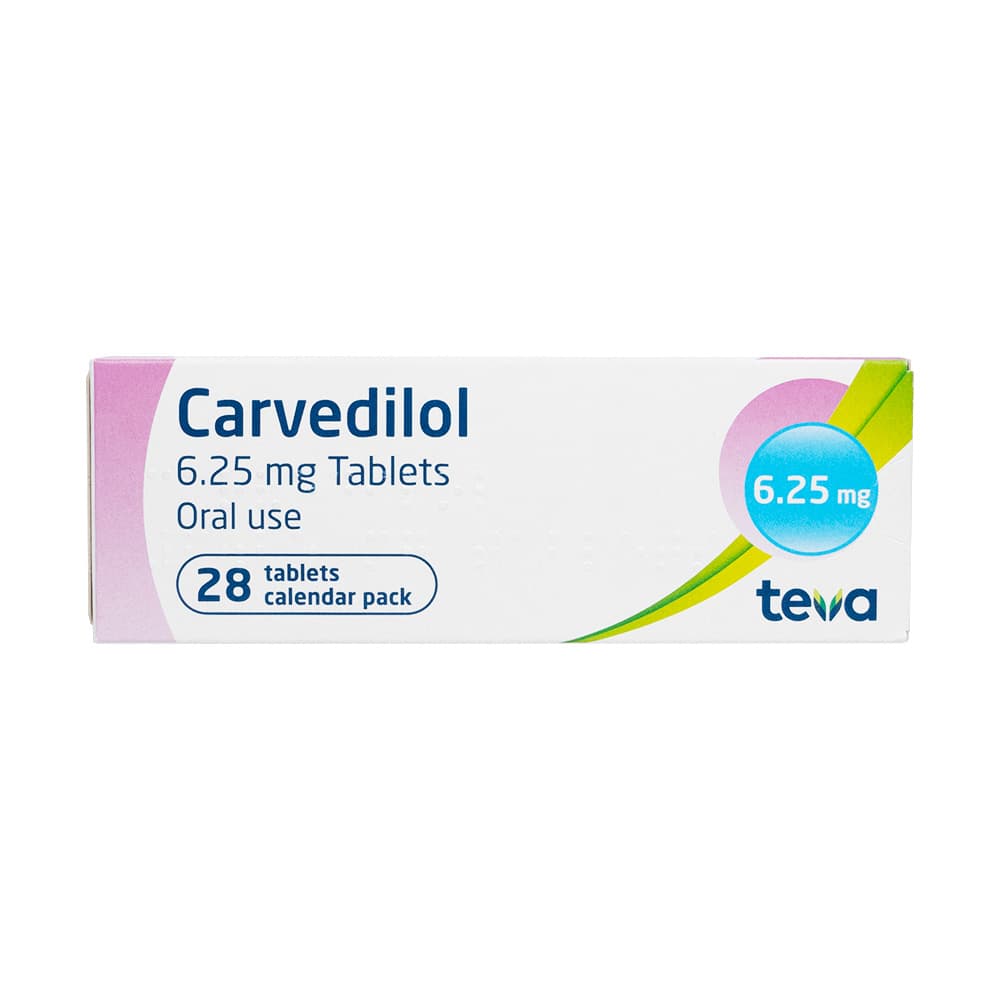 カルベジロール6.25mg 【1箱28錠】